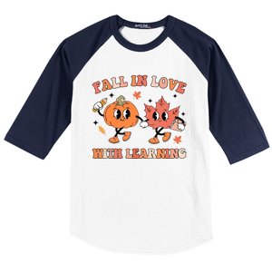 Fall In Love With Learning Autumn Cute Baseball Sleeve Shirt