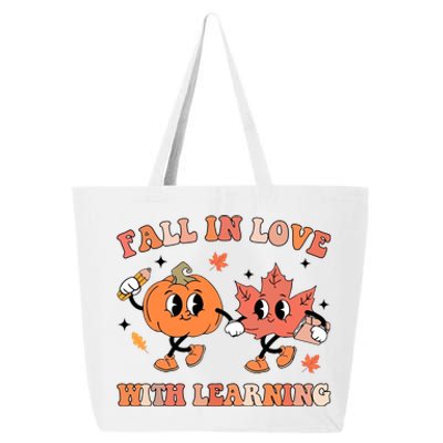 Fall In Love With Learning Autumn Cute 25L Jumbo Tote