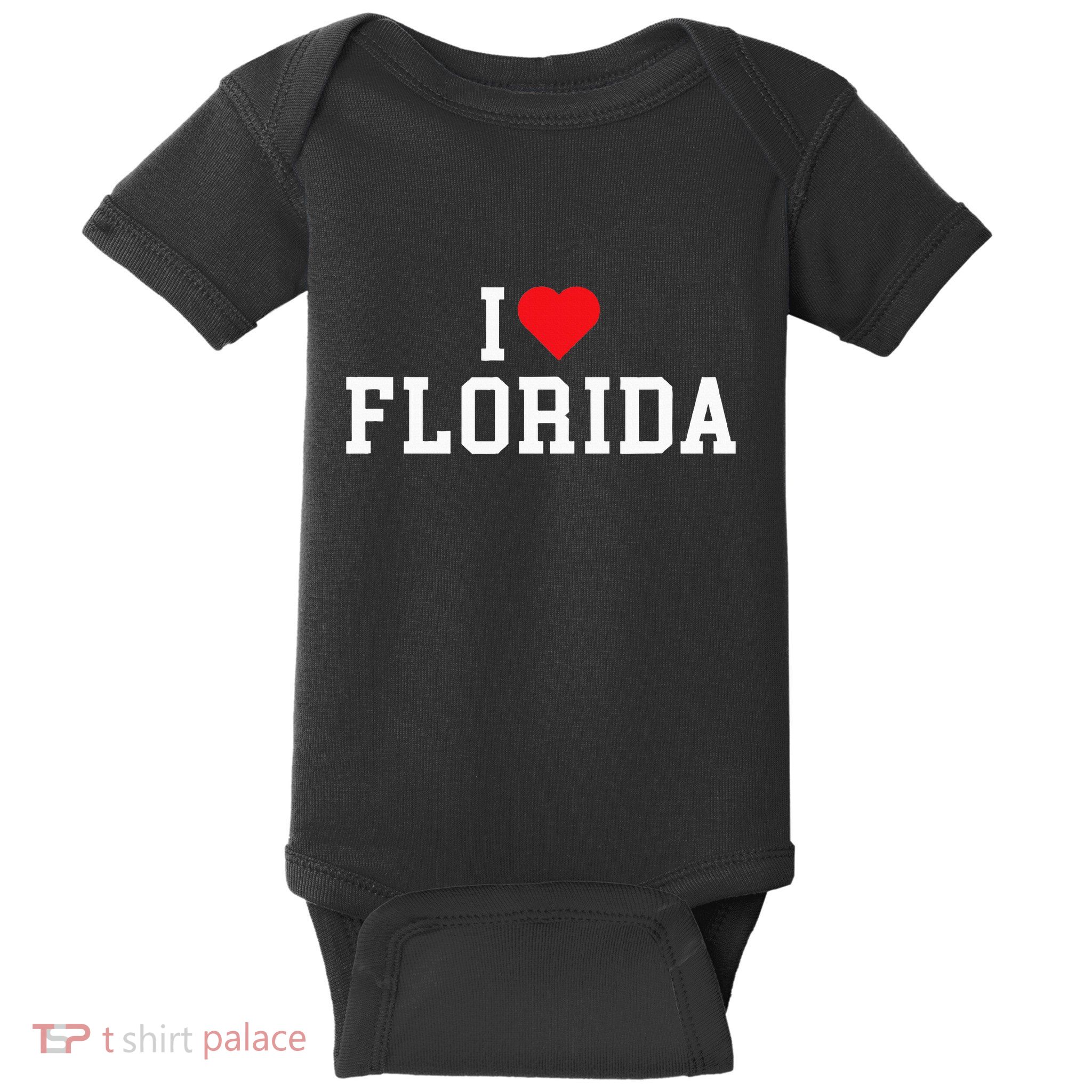 Florida I Love Florida Throwback Design Classic Baby Bodysuit