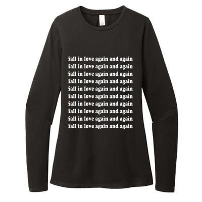 Fall In Love Again And Again Womens CVC Long Sleeve Shirt