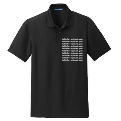 Fall In Love Again And Again Dry Zone Grid Polo