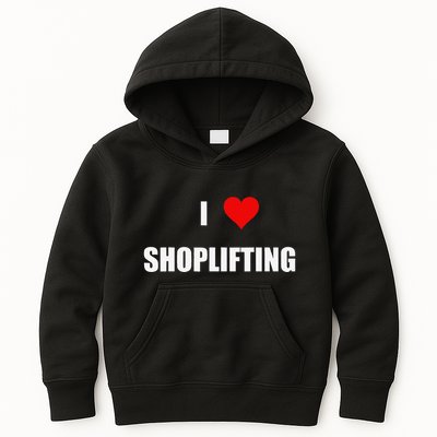 Funny I Love Shoplifting Kids Hoodie