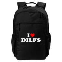 Funny I Love DILFs I Heart DILFs Red Heart Cool Backpack