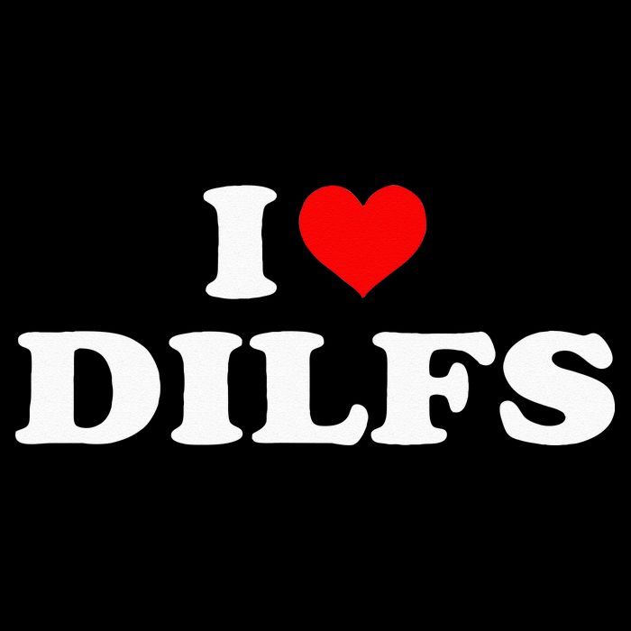 Funny I Love DILFs I Heart DILFs Red Heart Cool Sustainable Bucket Hat