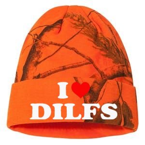 Funny I Love DILFs I Heart DILFs Red Heart Cool Kati Licensed 12" Camo Beanie