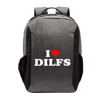 Funny I Love DILFs I Heart DILFs Red Heart Cool Vector Backpack