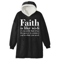 Faith Is Like Wifi Christian Quote Jesus Hooded Wearable Blanket