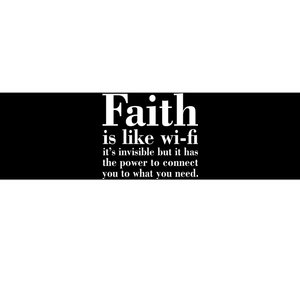 Faith Is Like Wifi Christian Quote Jesus Bumper Sticker