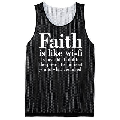 Faith Is Like Wifi Christian Quote Jesus Mesh Reversible Basketball Jersey Tank