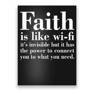 Faith Is Like Wifi Christian Quote Jesus Poster