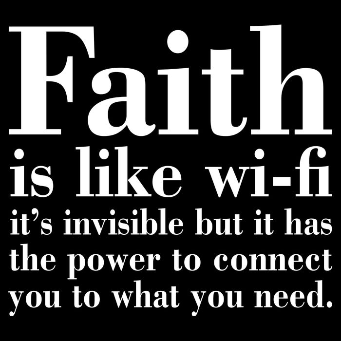 Faith Is Like Wifi Christian Quote Jesus Premium T-Shirt