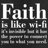 Faith Is Like Wifi Christian Quote Jesus 25L Jumbo Tote