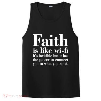 Faith Is Like Wifi Christian Quote Jesus PosiCharge Competitor Tank
