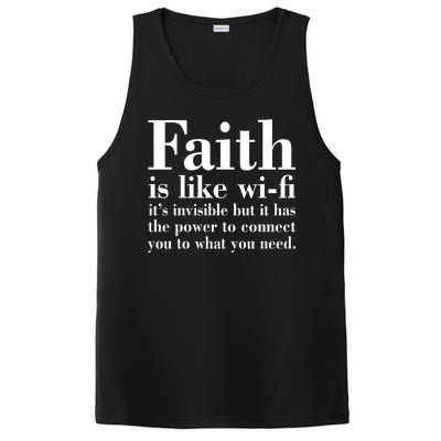 Faith Is Like Wifi Christian Quote Jesus PosiCharge Competitor Tank