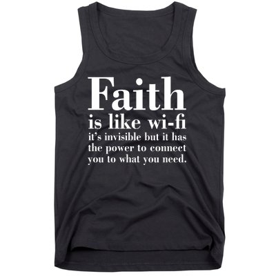 Faith Is Like Wifi Christian Quote Jesus Tank Top