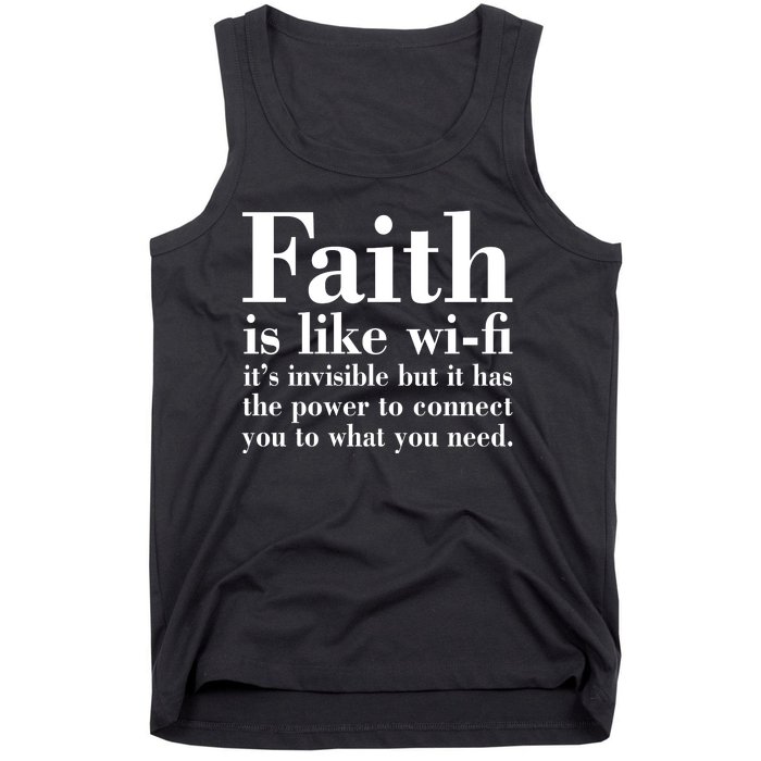 Faith Is Like Wifi Christian Quote Jesus Tank Top