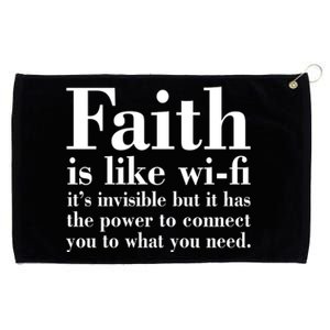 Faith Is Like Wifi Christian Quote Jesus Grommeted Golf Towel