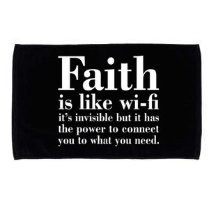 Faith Is Like Wifi Christian Quote Jesus Microfiber Hand Towel