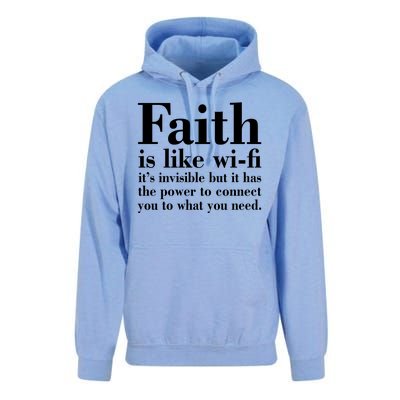 Faith Is Like Wifi Christian Quote Jesus Unisex Surf Hoodie