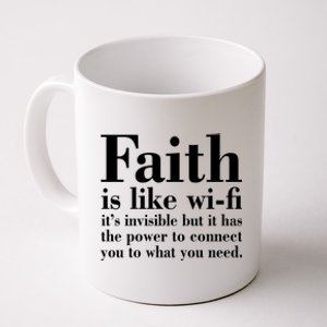 Faith Is Like Wifi Christian Quote Jesus Coffee Mug