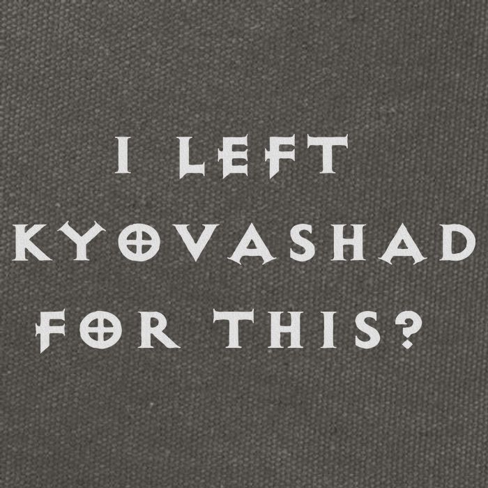 Funny I Left Kyovashad Diablo 4 Inspired Cotton Canvas Backpack
