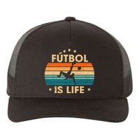 Futbol Is Life Retro Soccer Gift For Player Yupoong Adult 5-Panel Trucker Hat