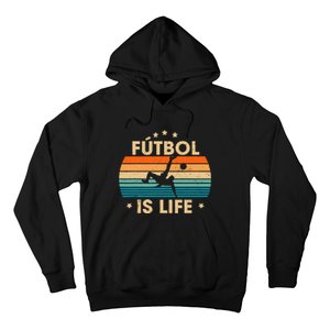 Futbol Is Life Retro Soccer Gift For Player Hoodie