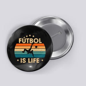 Futbol Is Life Retro Soccer Gift For Player Button