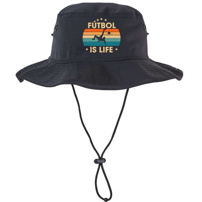 Futbol Is Life Retro Soccer Gift For Player Legacy Cool Fit Booney Bucket Hat