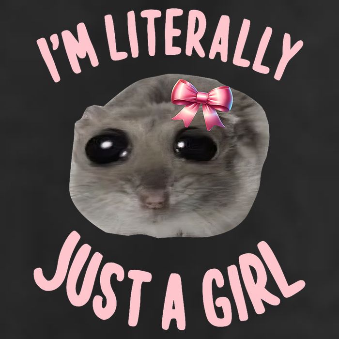 Funny IM Literally Just A Girl Sad Meme Cool Comfort Performance Bucket Hat
