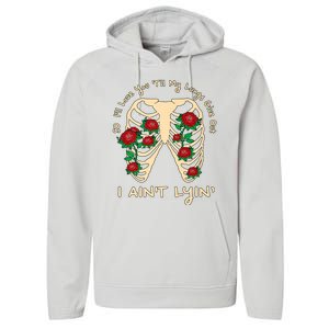 Funny Ill Love You Till My Lungs Give Out A Aint Lyin Performance Fleece Hoodie