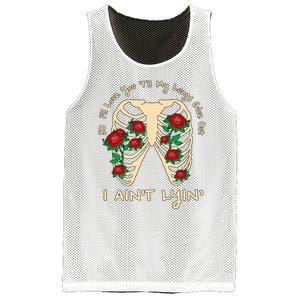 Funny Ill Love You Till My Lungs Give Out A Aint Lyin Mesh Reversible Basketball Jersey Tank