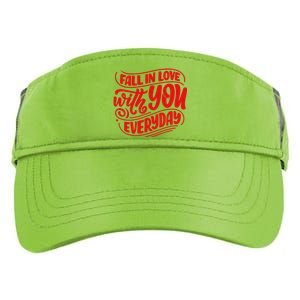 Fall In Love With You Everyday Cute Gift Adult Drive Performance Visor