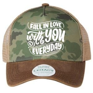 Fall In Love With You Everyday Cute Gift Legacy Tie Dye Trucker Hat