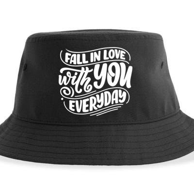 Fall In Love With You Everyday Cute Gift Sustainable Bucket Hat