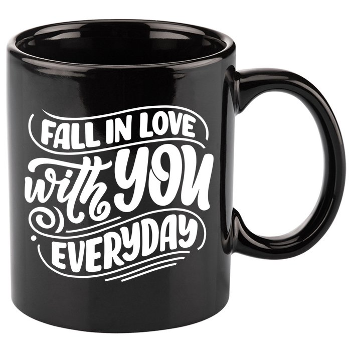 Fall In Love With You Everyday Cute Gift 11oz C Handle Ceramic Mug