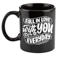 Fall In Love With You Everyday Cute Gift 11oz C Handle Ceramic Mug