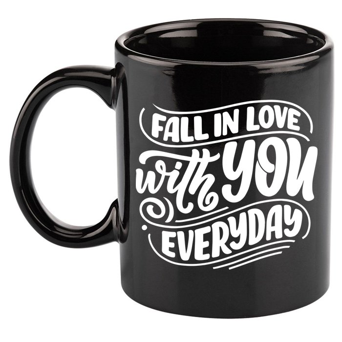 Fall In Love With You Everyday Cute Gift 11oz C Handle Ceramic Mug