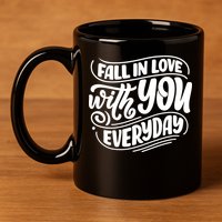 Fall In Love With You Everyday Cute Gift 11oz C Handle Ceramic Mug