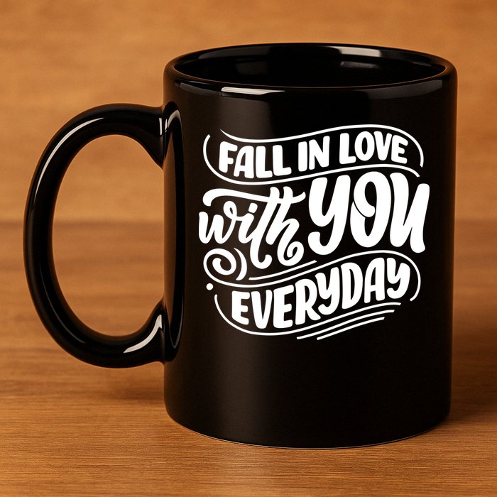 Fall In Love With You Everyday Cute Gift 11oz C Handle Ceramic Mug