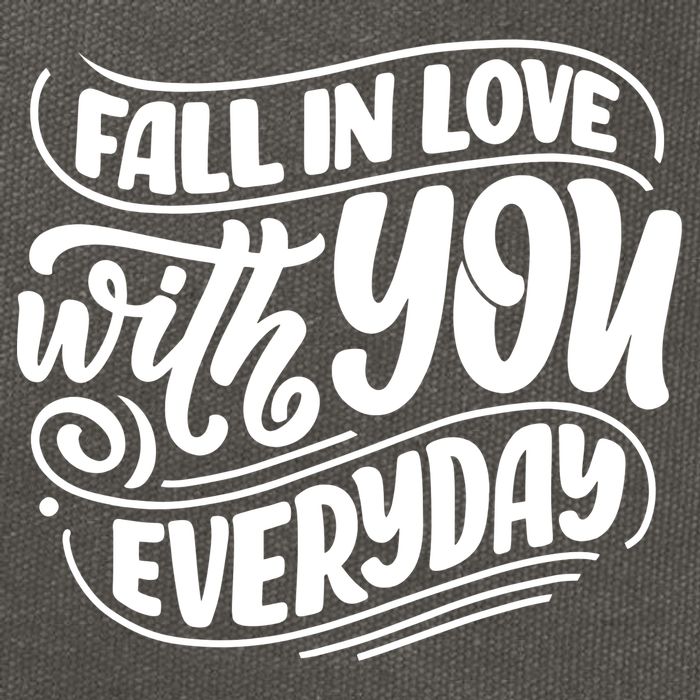 Fall In Love With You Everyday Cute Gift Cotton Canvas Backpack