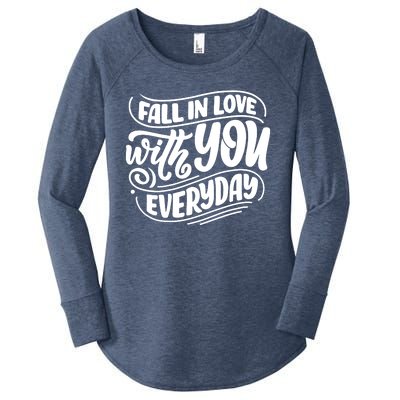 Fall In Love With You Everyday Cute Gift Women's Perfect Tri Tunic Long Sleeve Shirt