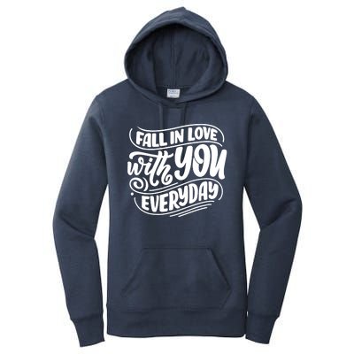 Fall In Love With You Everyday Cute Gift Women's Pullover Hoodie