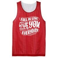 Fall In Love With You Everyday Cute Gift Mesh Reversible Basketball Jersey Tank