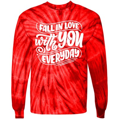 Fall In Love With You Everyday Cute Gift Tie-Dye Long Sleeve Shirt