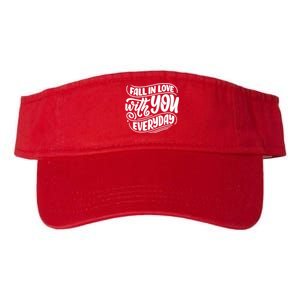 Fall In Love With You Everyday Cute Gift Valucap Bio-Washed Visor