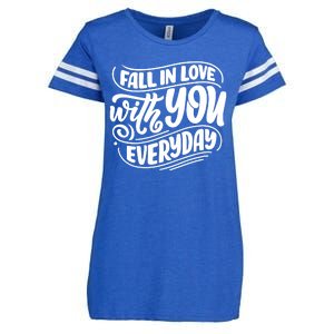 Fall In Love With You Everyday Cute Gift Enza Ladies Jersey Football T-Shirt