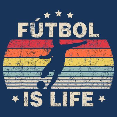 Futbol Is Life Soccer Funny Football Lover Vintage T-Shirt