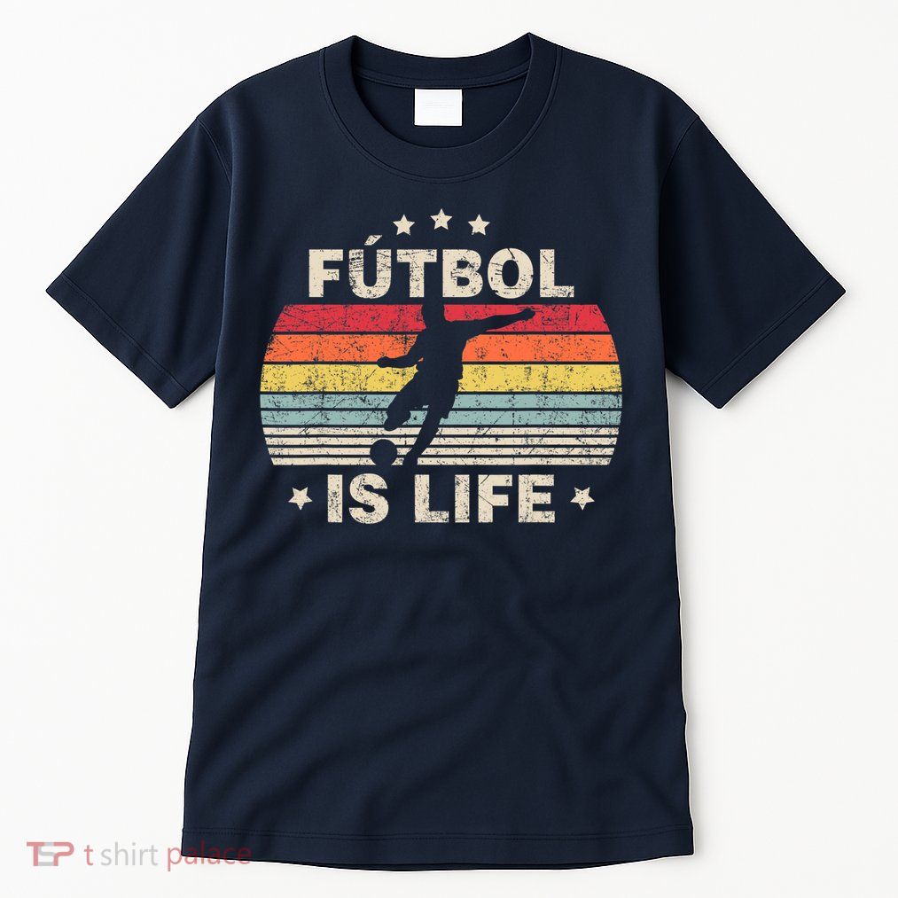Futbol Is Life Soccer Funny Football Lover Vintage Tall T-Shirt