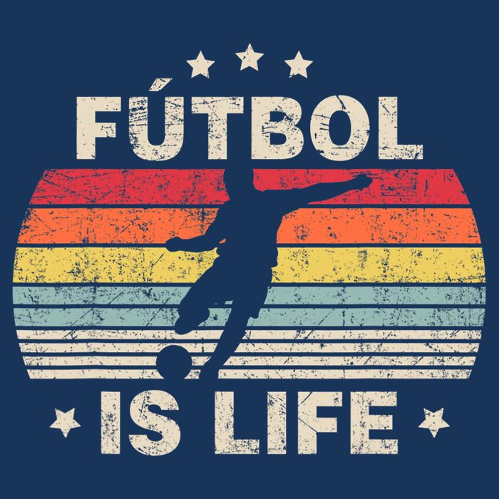 Futbol Is Life Soccer Funny Football Lover Vintage Bucket Hat